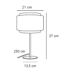 Lampa stołowa Takai beżowa – 2620015018 DFTP by Nordlux
