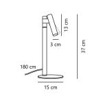 Lampa stołowa DFTP Makoto Satin Chrome G9 2620075033 Nordlux