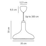 Lampa wisząca DFTP Fuji czarna Drewno & Metal 2620153003 Nordlux