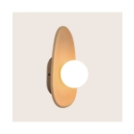 2623 WALL LIGHT 1xG9 LED MAX 7W MAX DARK COFFEE CLAY - OPAL GLASS Zambelis Lights