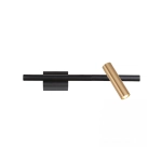 2632 WALL LED LIGHT 6W 3000K PLUG & PLAY SANDY BLACK-BRUSHED GOLD Zambelis Lights