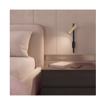 2632 WALL LED LIGHT 6W 3000K PLUG & PLAY SANDY BLACK-BRUSHED GOLD Zambelis Lights