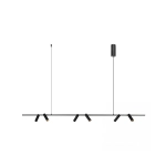2633 PENDANT LED LINE LIGHT 29W 3000K SANDY BLACK MOVABLE SPOTS Zambelis Lights
