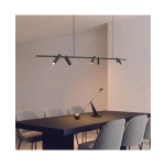 2633 PENDANT LED LINE LIGHT 29W 3000K SANDY BLACK MOVABLE SPOTS Zambelis Lights