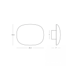 2659 WALL LED LIGHT 10W 3000K SANDY WHITE Zambelis Lights