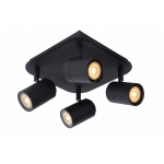 Plafon LENNERT LED Dim. GU10 4x5W 3000K IP44 czarny 26958/20/30 Lucide - zdjęcie produktu