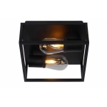 Plafon CARLYN 2xE14 IP54 czarny 27100/02/30 Lucide - zdjęcie produktu
