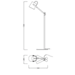 Lampa podłogowa Mantra Nordica E27 4920MA - zdjęcie dodatkowe 1