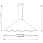 Lampa wisząca Mantra Sahara 4860MA - zdjęcie dodatkowe 1