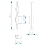 Lampa ścienna Mantra Sahara 4863MA - zdjęcie dodatkowe 1