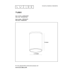 Plafon TUBIX Ø 10,8 cm 1xE27 IP54 biały 27870/01/31 Lucide - zdjęcie dodatkowe 2