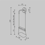 Lampa ścienna (kinkiet) Cabaret MOD170WL-L8BS3K1 Maytoni - zdjęcie dodatkowe 3