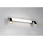 ENRICO – 281470306 incl. 1x SMD, 6,5W · 1x 620lm, 2300+3000+4000K excl. 2x GU10 · max. 5W TRIO