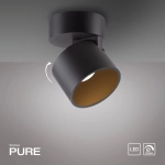 Lampa sufitowa Pure Cup Czarna 6226-18 Paul Neuhaus - zdjęcie produktu