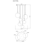 Lampa wisząca NUA DU31774/6L ZUMA LINE