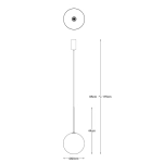 Lampa wisząca MILAN P0606-01B-2GAC ZUMA LINE