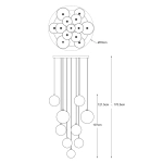 Lampa wisząca MILAN P0606-13B-2GAC ZUMA LINE