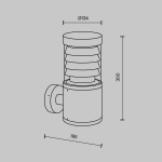 Lampa ścienna (kinkiet) Spir O439WL-L12GF3K Maytoni - zdjęcie dodatkowe 5