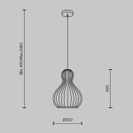 Lampa wisząca Roots MOD192PL-01W1 Maytoni - zdjęcie dodatkowe 4