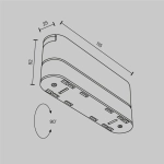 Adapter regulowany Radity L115mm czarny TRA084FC-11SB Maytoni - zdjęcie dodatkowe 5
