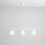 LAMPA WISZĄCĄ BERYL GLASS 3 BIAŁY 1006E ALDEX - zdjęcie produktu