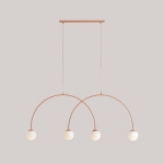 Lampa sufitowa UNA 4 CORAL L 1116L11_L Aldex - zdjęcie produktu