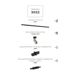 Zestaw 6 szynoprzewody jednoobwodowe black-gold 3022 ZUMA LINE