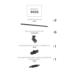 Zestaw 7 szynoprzewody jednoobwodowe black 3025 ZUMA LINE