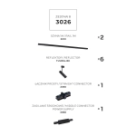 Zestaw 8 szynoprzewody jednoobwodowe black 3026 ZUMA LINE