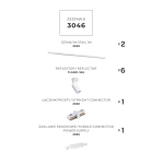 Zestaw 6 szynoprzewody jednoobwodowe white 3046 ZUMA LINE