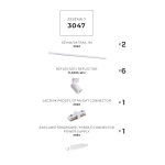 Zestaw 7 szynoprzewody jednoobwodowe white 3047 ZUMA LINE