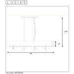 SURTUS Lampa wisząca E27 czarny 30474/04/30 Lucide - zdjęcie dodatkowe 2