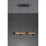Lampa wisząca MARLEY – 312490432 excl. 4x GU10 · max. 35W TRIO