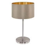 Lampa stołowa MASERLO 31629 taupe, złoty - zdjęcie dodatkowe 1