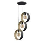 Lampa wisząca HAPPY 3 CZARNY ZŁOTY 32285 SIGMA - zdjęcie produktu