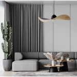 Lampa wisząca KAPELLO L CZARNY ZŁOTY FI76 32340 SIGMA - zdjęcie produktu