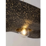 kinkiecik.pl Lampa wisząca KAPELLO M ZŁOTY CZARNY NAKRAPIANY FI55 32349 SIGMA