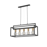 VIGO zwis 5 czarny złoty Lampa wisząca Sigma Lighting 32443 - zdjęcie produktu