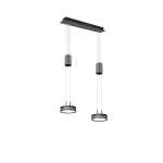 kinkiecik.pl Lampa wisząca 2L LED antracyt FRANKLIN 326510242 TRIO