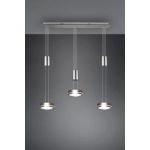 kinkiecik.pl Lampa wisząca 3L LED nikiel FRANKLIN 326510307 TRIO