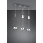 kinkiecik.pl Lampa wisząca 3L LED nikiel FRANKLIN 326510307 TRIO