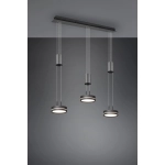 kinkiecik.pl Lampa wisząca 3L LED antracyt FRANKLIN 326510342 TRIO