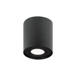 RONDO black GU10 plafon z ruchomum źródłem światła