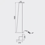Lampa podłogowa ściemnialna Mantra Minimal 7283MA - zdjęcie dodatkowe 4
