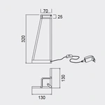 Lampa biurkowa Mantra Minimal 7287MA - zdjęcie dodatkowe 2