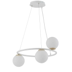 Lampa wisząca GAMA KOŁO 3 biały złoty 33384 SIGMA - zdjęcie produktu