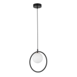 Lampa wisząca ring kula czarna Sigma Lighting AQUA 1 33407 - zdjęcie produktu