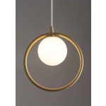 kinkiecik.pl Lampa wisząca ring kula złota Sigma Lighting AQUA 1 33409