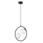 kinkiecik.pl Lampa wisząca ring kula czarna Sigma Lighting AQUA 2 33410