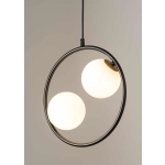 Lampa wisząca ring kula czarna Sigma Lighting AQUA 2 33410 - zdjęcie produktu